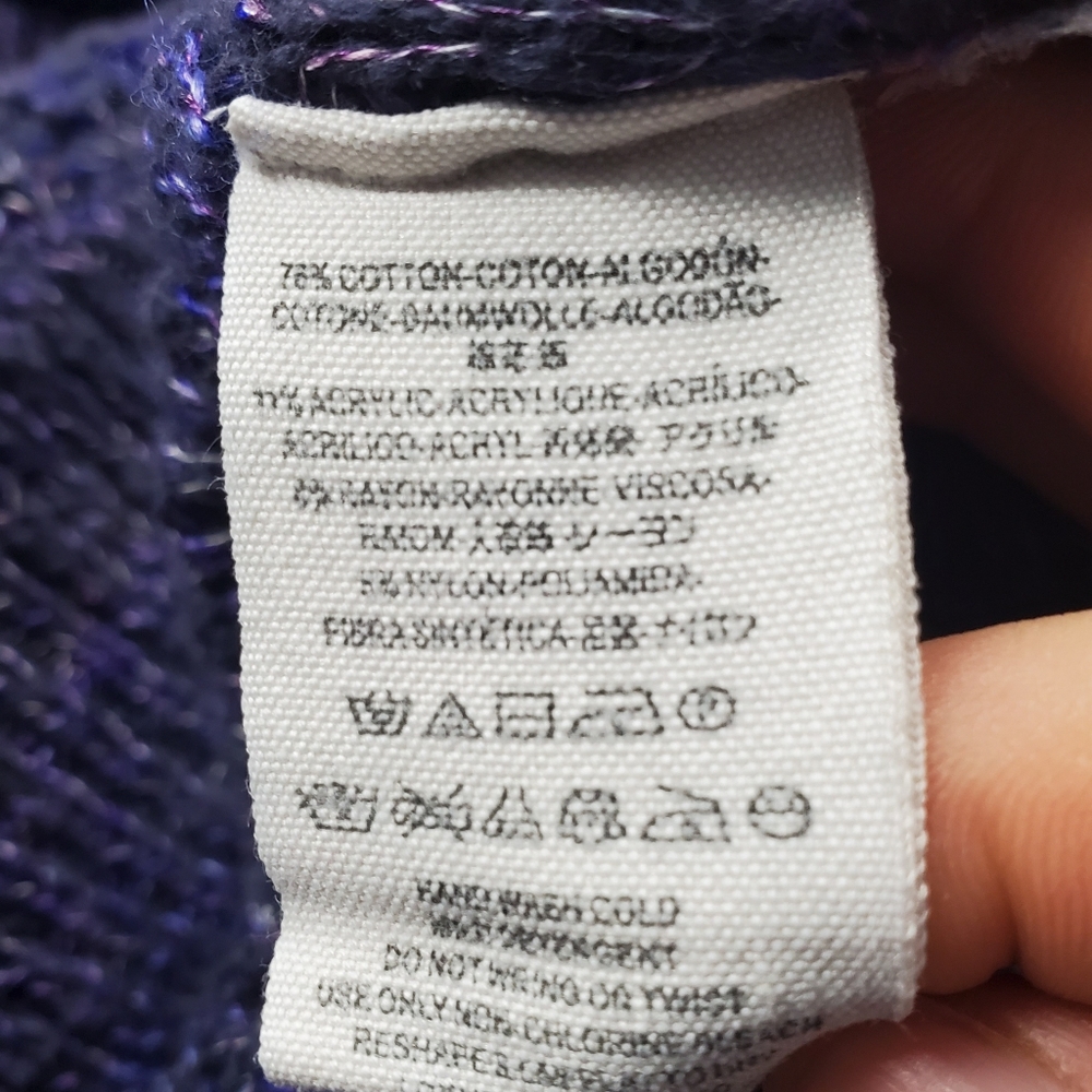 Free People knit colorblock marled sweater Size XS - Picture 6 of 6
